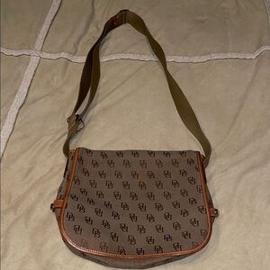 Dooney & Bourke Tan Monogram Crossbody Bag